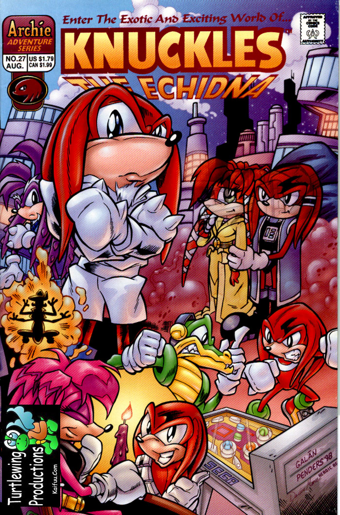 Knuckles - August 1999 Comic cover page